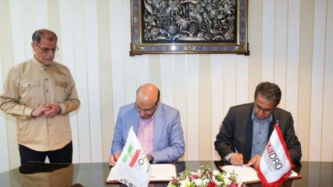 امضا تفاهم نامه همکاری کمیته ملی المپیک با سازمان توسعه و نوسازی معادن و صنایع معدنی
