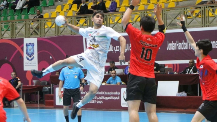 تیم هندبال نوجوانان ایران با شکست اردن، راهی نیمه‌نهایی قهرمانی آسیا شد