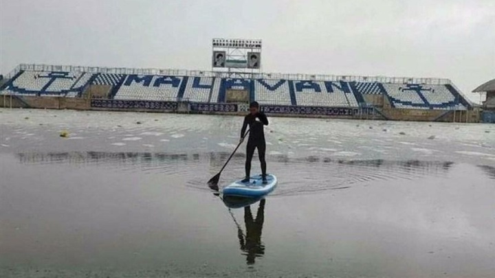 قایقرانی در زمین قایقران!