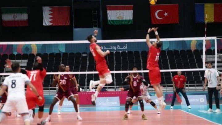 پیروزی قاطع والیبال ایران مقابل قطر در بازی‌های کشورهای اسلامی