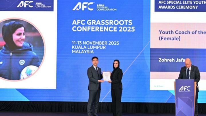 زهره جعفری، مربی زن جوان سال ۲۰۲۵ آسیا شد