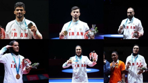 ووشو ایران در ریاض ۴ طلا + ۱ نقره + ۱ برنز گرفت