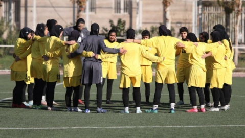 پیروزی تیم  فوتبال دختران ایران مقابل تاجیکستان