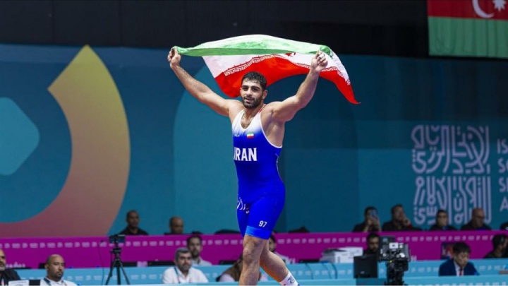 بازتاب درخشش کشتی گیران ایران در بازی های کشورهای اسلامی