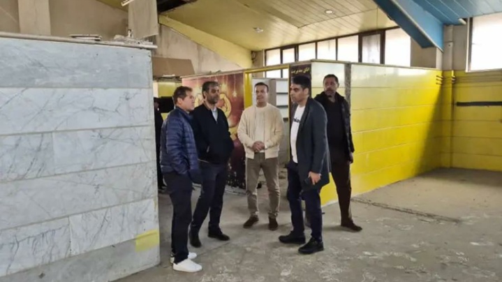 بازدید مدیر عامل پرسپولیس از ورزشگاه شهدای گمنام