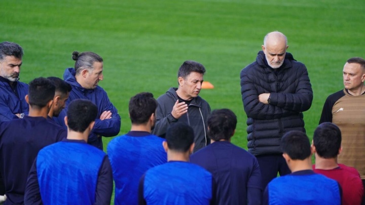 تمرین تیم ملی در شهر بارانی آنتالیا