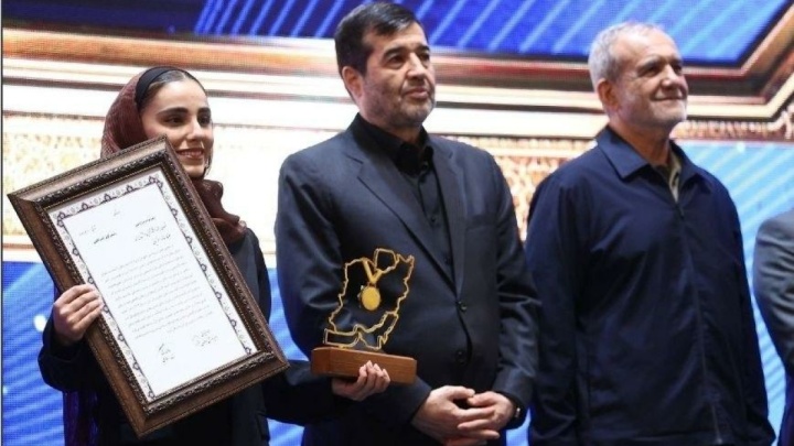 زهرا کیانی، برنده جایزه «بانوی ورزش ایران» در سال ۱۴۰۴ شد