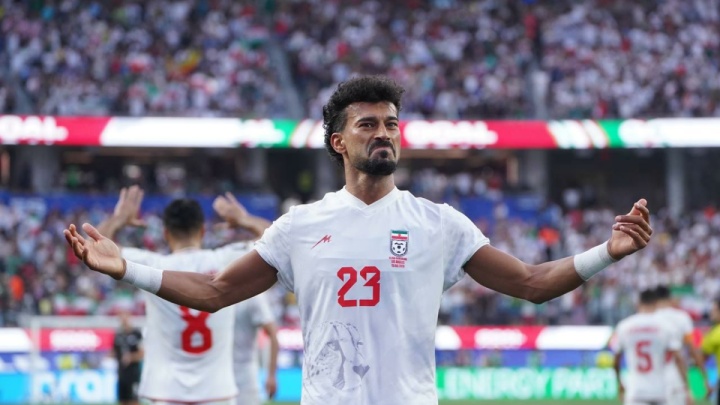 گل اول ایران مقابل نیوزیلند توسط رامین رضاییان