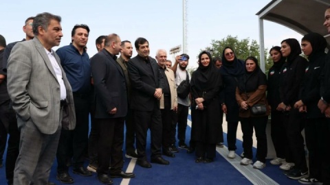 بازدید وزیر ورزش و جوانان از استادیوم بین‌المللی هاکی ایران+فیلم